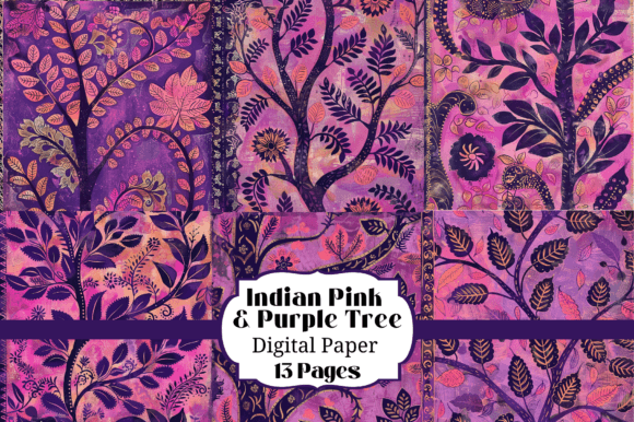13 Indian Purple Pink Tree Backgrounds: A Digital Crafter's Guide