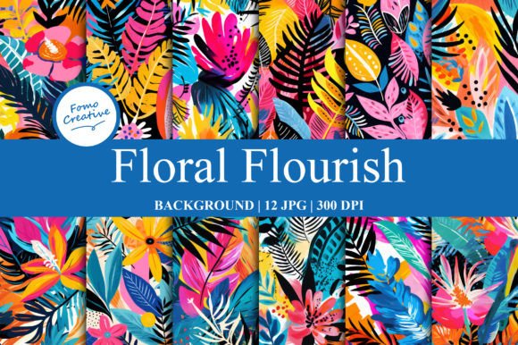 Elevate Your Projects with Floral Flourish Backgrounds