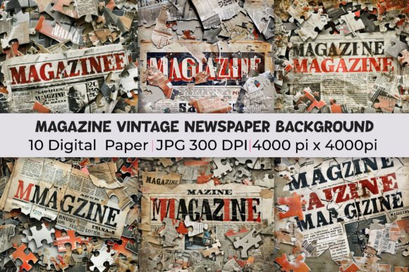 Elevate Your Projects with Vintage Newspaper Backgrounds