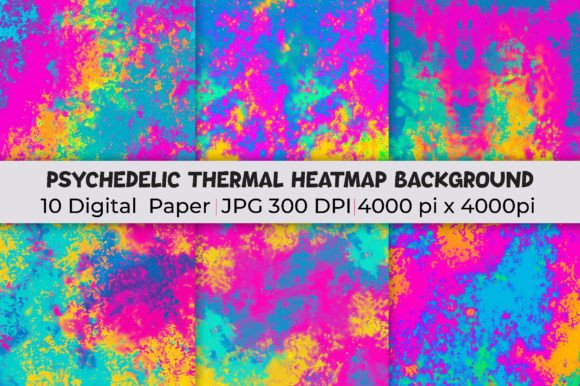 Psychedelic Thermal Heatmap Backgrounds: A Design Revolution