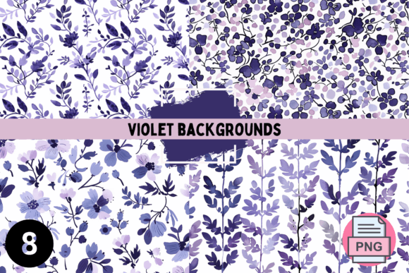 Serene Violet Watercolor Backgrounds for Creative Vision