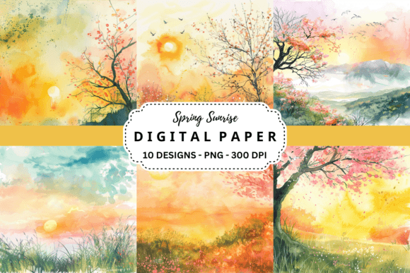 Spring Sunrise Backgrounds: Infuse Your Projects with Dawn's Palette