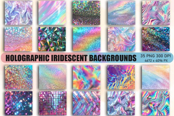 Transform Your Projects with Holographic Iridescent Backgrounds