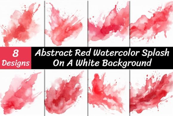 Unleash Creative Energy with Red Watercolor Splash Backgrounds