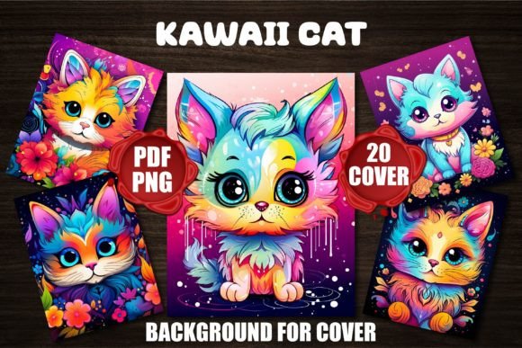 Unleash Cuteness: Kawaii Cat Backgrounds for Covers