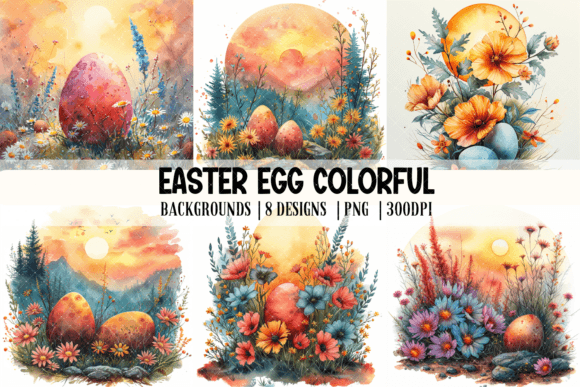 Vibrant Easter Egg Backgrounds for Creative Projects