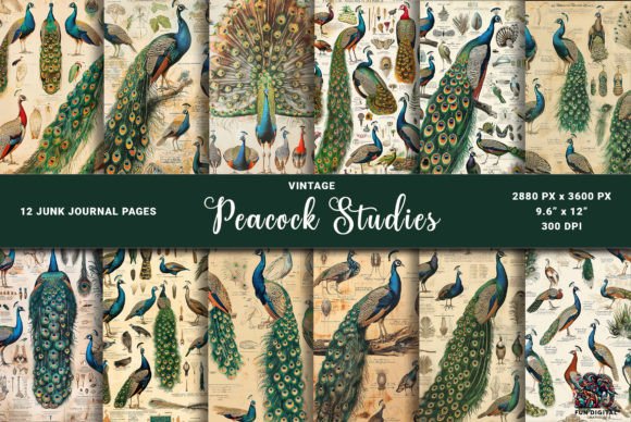 Vintage Peacock Journal Backgrounds: A Designer's Guide